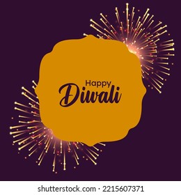 Happy Diwali Background, Diwali vector Illustration.