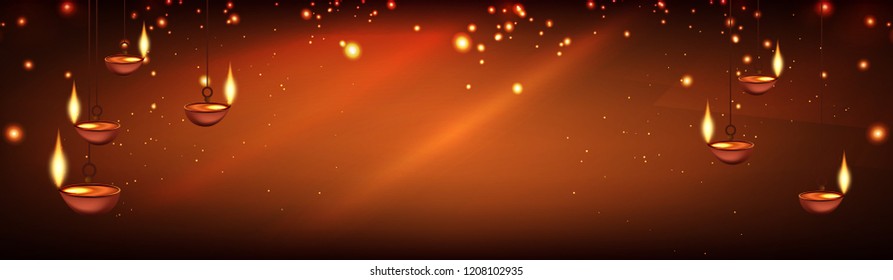 Happy Diwali banner design template.
