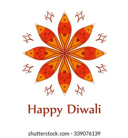 Happy diwali card in vector