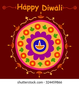 Happy Diwali celebration background in vector