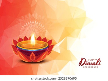 Happy diwali celebration card background