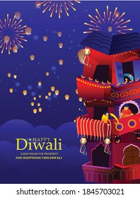 Happy Diwali Celebration Diwali Sale
Offer Poster Design With Illuminated Oil Lamps (Diya) On Background
