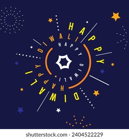 Happy Diwali Crackers Vector Illustration with Fireworks, Sparklers and Festive Night Celebration Design