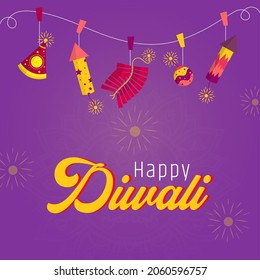 Happy Diwali Crackers wish Post