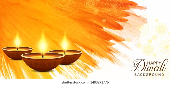 Happy diwali decorative celebration background