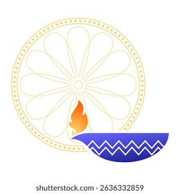 Happy Diwali Diya. Diwali Candle Vector Elements