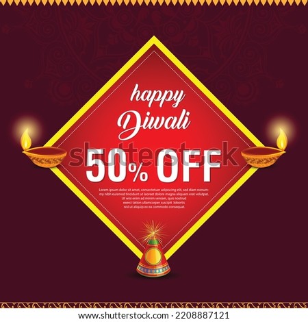 Happy Diwali diya and firework background, festival background for graphic design, web design, multipurpose use