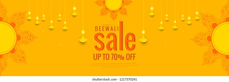 Happy Diwali elegant vector background design.