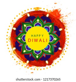 Happy Diwali elegant vector background design.