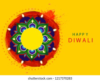 Happy Diwali elegant vector background design.