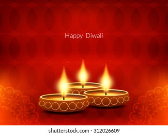 Happy Diwali elegant vector background design.
