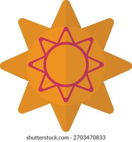 Happy Diwali Element with Flat Cartoon Design. Vector Illustration