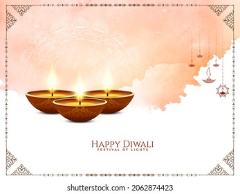 Happy Diwali festival background design