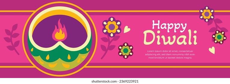 Happy Diwali Festival background. November 12. Diwali festival celebration. Vector illustration. Poster, Banner, Greeting Card, Flyer, Invitation Card, Cover, Template. Festival of Lights. Deepawali.