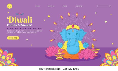 Happy Diwali Festival background. November 12. Diwali festival celebration. Vector illustration. Poster, Banner, Greeting Card, Flyer, Invitation Card, Cover, Template. Festival of Lights. Deepawali.