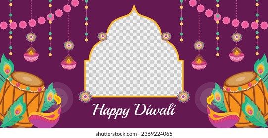 Happy Diwali Festival background. November 12. Diwali festival celebration. Vector illustration. Poster, Banner, Greeting Card, Flyer, Invitation Card, Cover, Template. Festival of Lights. Deepawali.