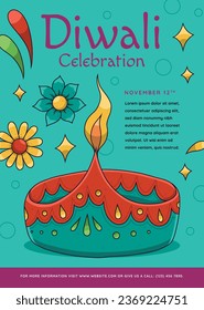 Happy Diwali Festival background. November 12. Diwali festival celebration. Vector illustration. Poster, Banner, Greeting Card, Flyer, Invitation Card, Cover, Template. Festival of Lights. Deepawali.