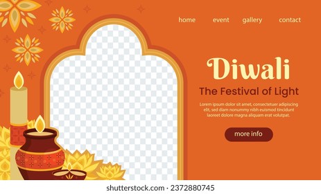 Happy Diwali Festival background. November 12. Diwali festival celebration. Vector illustration. Poster, Banner, Greeting Card, Flyer, Invitation Card, Cover, Template. Festival of Lights. Deepawali.