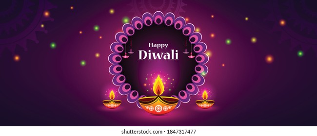 Happy Diwali festival, Diwali Background with rangoli, sale banner