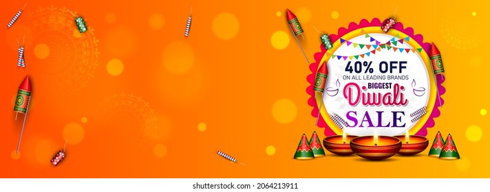 happy diwali festival background for website header.