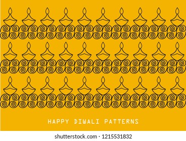 happy diwali festival india patterns