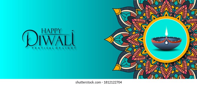 Happy Diwali Festival of Light Background