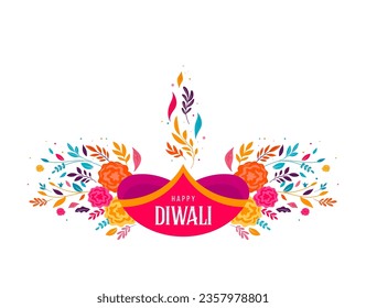 Happy Diwali, festival of light. Modern minimalist design. Poster, banner and social media template. Vector concept design