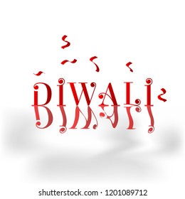 Happy Diwali festival of lights holiday greeting card template. Deepavali light and fire festival.