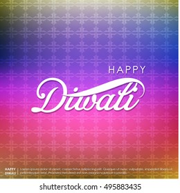 happy diwali. festival of lights and light. graphic design for flyers, brochures and cards. Abstract vector Happy Diwali Background