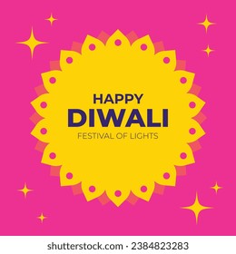 Happy Diwali, festival of lights, Modern geometric minimalist design, Diwali celebration banner and social media template. vector illustration design