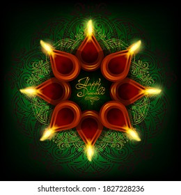 Happy Diwali festival - National Hindu celebration. Diwali festival celebration in India