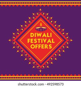 Happy Diwali Festival sale offer background