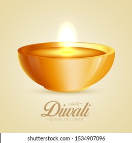 Happy Diwali Festival Vector Background