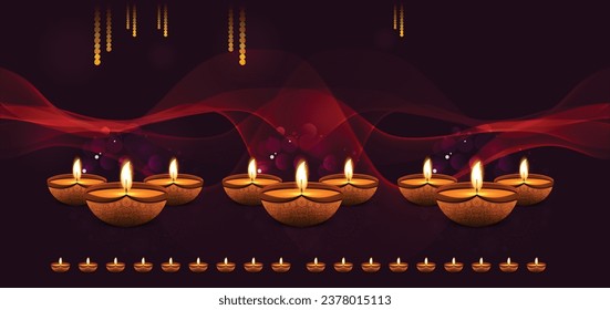 happy diwali festival web banner