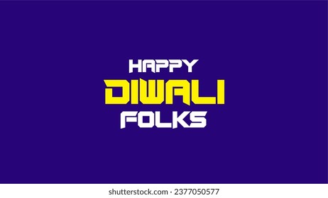 
Feliz Diwali amigos - Pintura con el logotipo de Vector Text