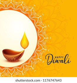 happy diwali greeting banner beautiful design