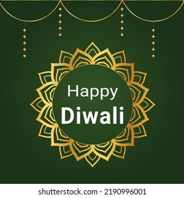 Fröhliches Diwali-Grußdesign 