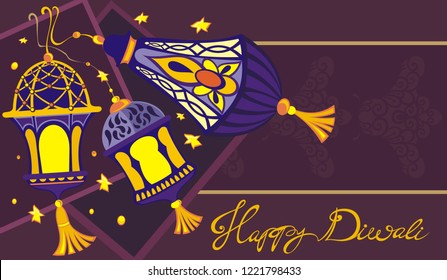 Happy Diwali Greeting Wallpaper 