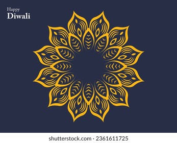 happy diwali hindu traditional ornament lamp festival india element mandala chinese buddha ethnic