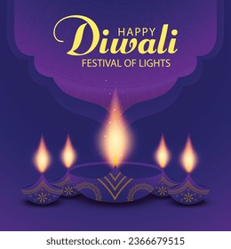 Happy Diwali Illustration Background Design