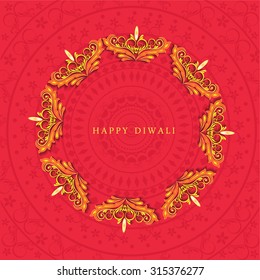 Happy Diwali Illustration, Flyer Design for Diwali festival 