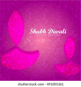 Happy Diwali Illustration, Flyer Design for Diwali festival
