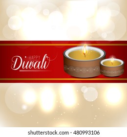 Happy Diwali Illustration,Beautiful Vector Background for diwali, Flyer Design for Diwali festival