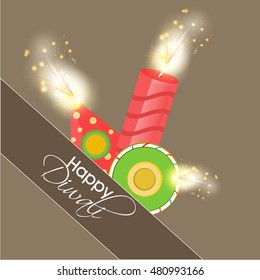 Happy Diwali Illustration,Beautiful Vector Background for diwali, Flyer Design for Diwali festival