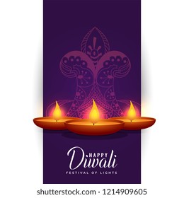 happy diwali indian festival background design