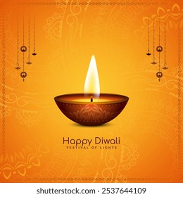 Happy Diwali Indian festival background design vector