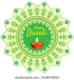 Happy Diwali, Indian festival of light. Holiday Background, Diwali celebration greeting card, vector illustration design EPS 10 File.