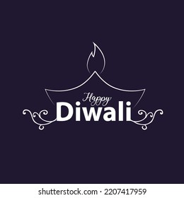 happy Diwali. Indian festivals of light. vector illustration design