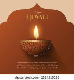 Happy Diwali. Indian festivals of light with Diwali Premium elements. vector illustration design.