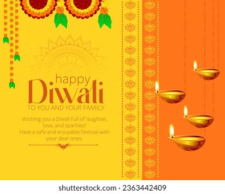 Happy Diwali is the joyous celebration of the Hindu Festival of Lights, marked by vibrant lamps, festive gatherings, and the triumph of light over darkness.